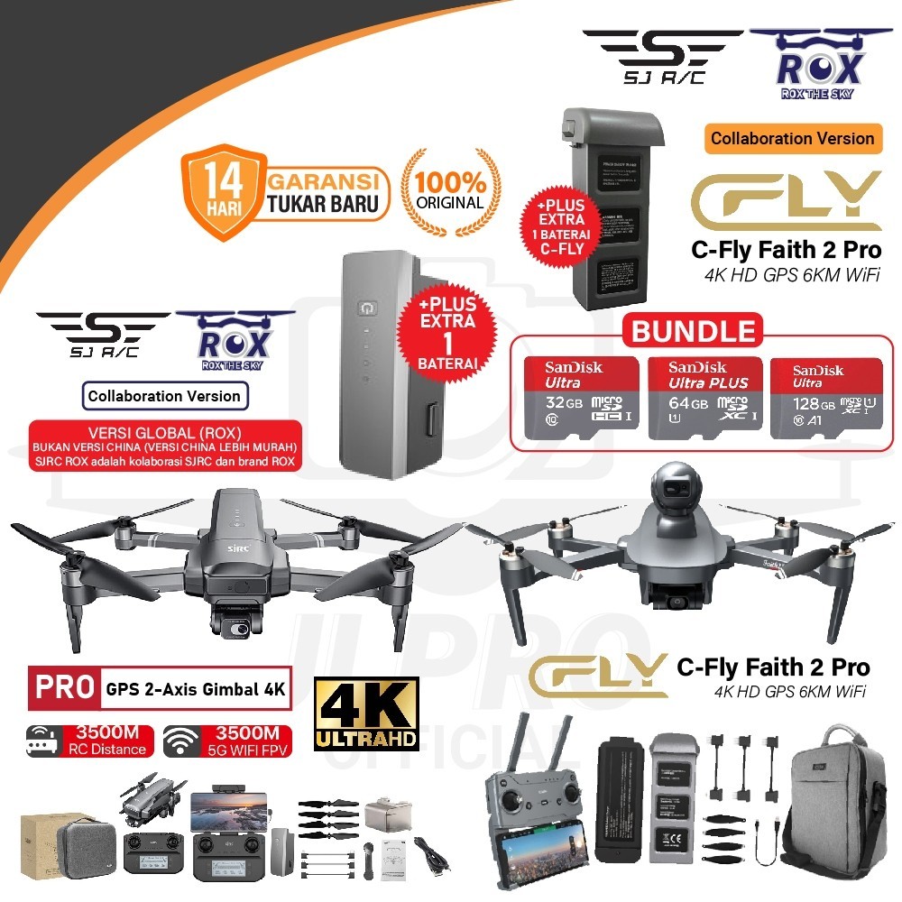 Drone C-Fly Cfly Faith 2 PRO 4K / SJRC F22S PRO / SJRC F11S PRO / SJRC F11 PRO