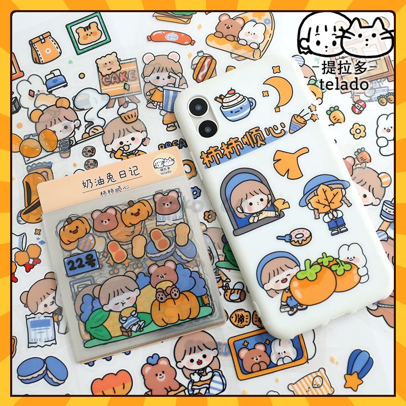 

⭐ Toko CM ⭐ Sticker Mobil Custom Stiker Jualan Makanan Case Sanrio Sticker Thank You 500 Pcs Makanan Stiker Bulat Print Sticker Custom