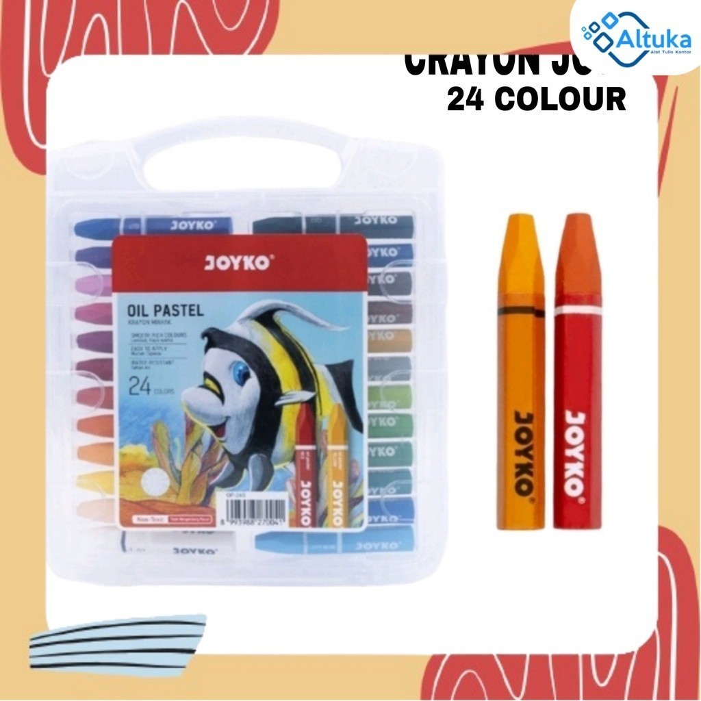 

Crayon Oil Pastel Joyko 24 Warna