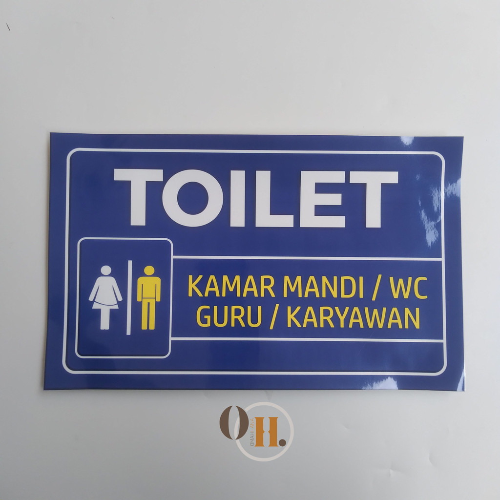 

Stiker kamar mandi khusus guru / karyawan - Stiker kamar mandi - stiker vinyl