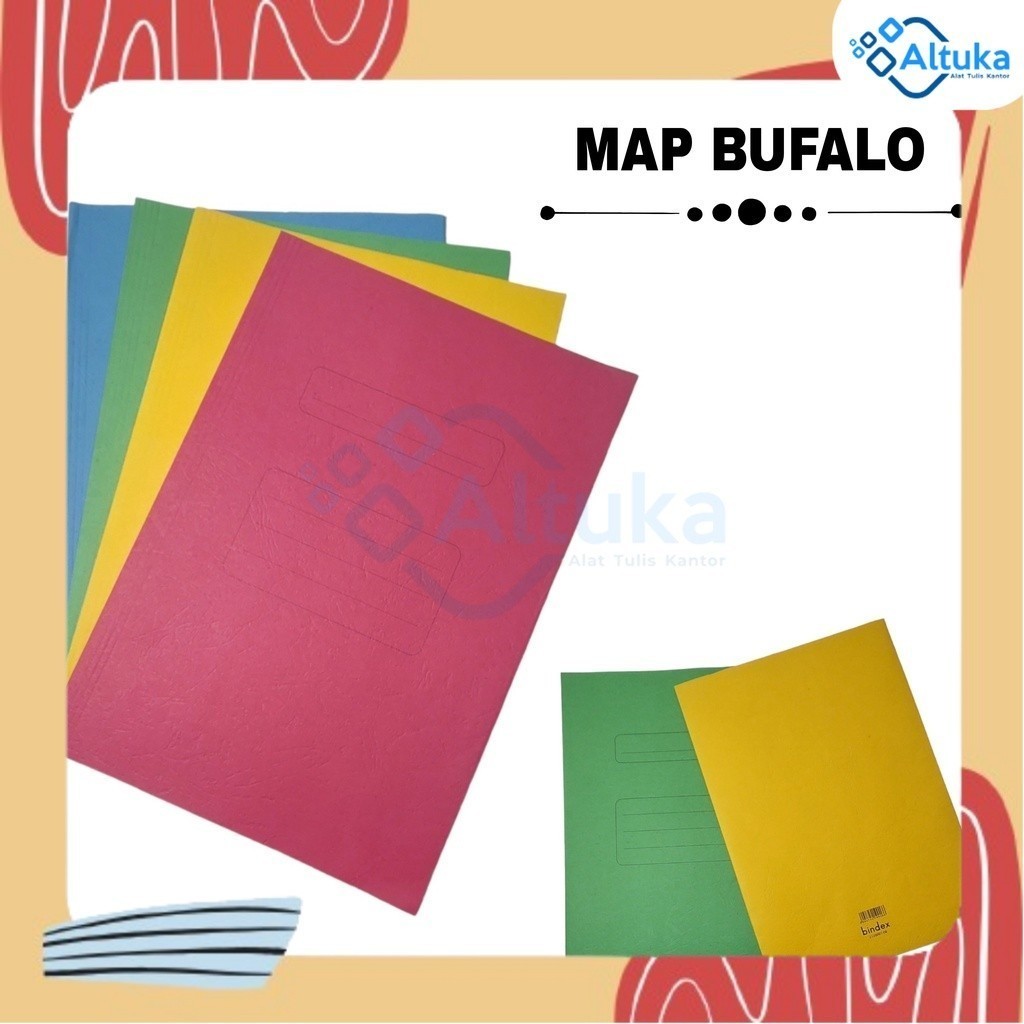 

(5 Pcs) Stopmap Map Kertas BUFALO Folio / Map BUFALO