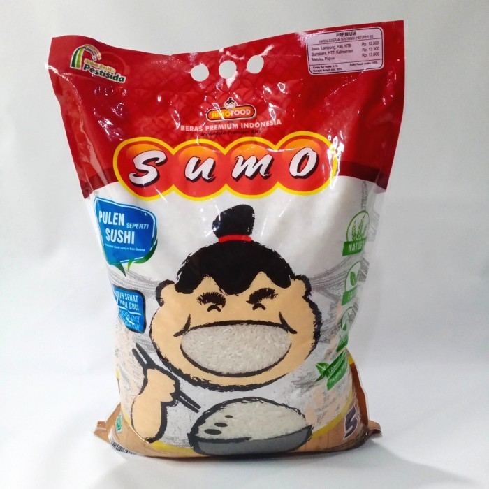 

BERAS SUMO MERAH 5 KG 5KG - BERAS SUMO KEMASAN MERAH 5KG 5KG