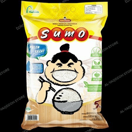 

Beras SUMO 5Kg - tanpa dicuci tetap bersih - Kemasan Merah, 5 Kg