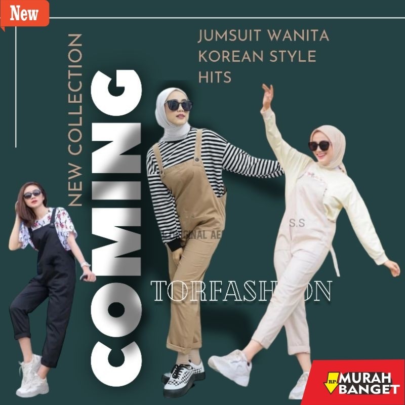 Jumsuit Wanita Kekinian JUMSUIT WANITA KOREAN STYLE OVERALL BAJU KODOK WANITA JUMSUIT KODOK JUMSUIT 