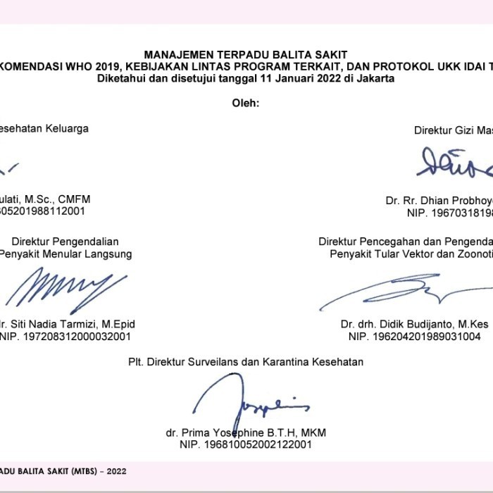 PROMO ~ buku bagan MTBS edisi 2022