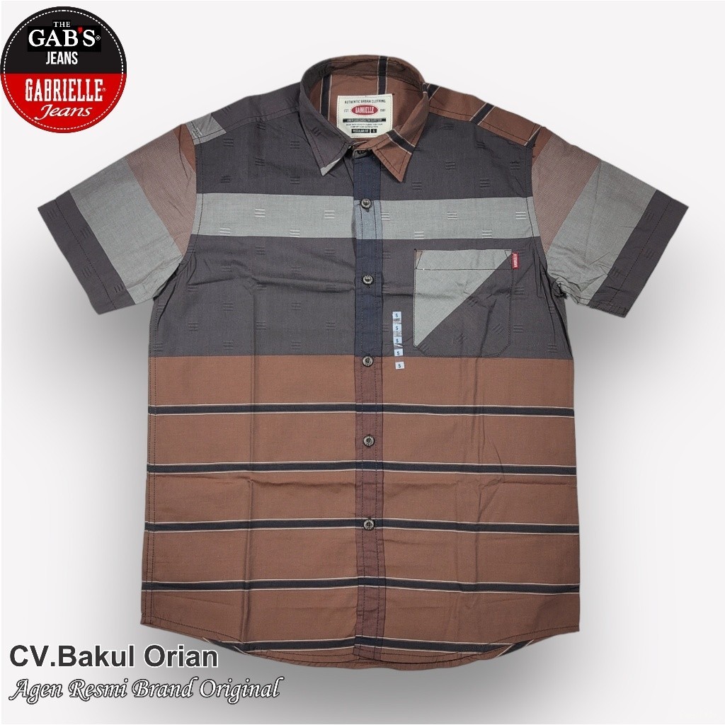 GABRIELLE Kemeja Pria Baju Cowok Gab's Gabrielle GBL Original - GBA2339