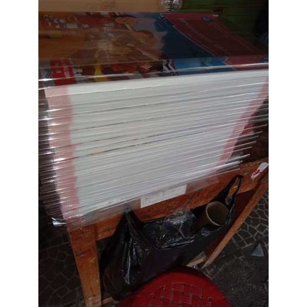 

✨LARIS✨ -(**) SAMPUL BUKU PLASTIK MIKA BENING 1 ROL/50m ukuran