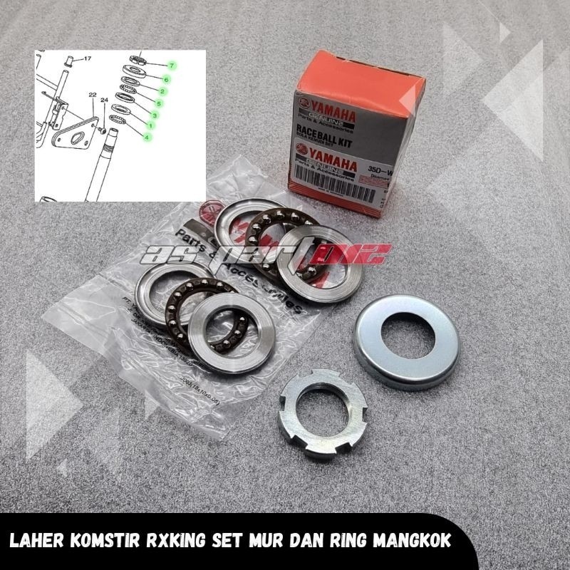 BEARING LAHER KOMSTIR RX KING SET MUR KOMSTIR DAN RING MANGKOK AS. .