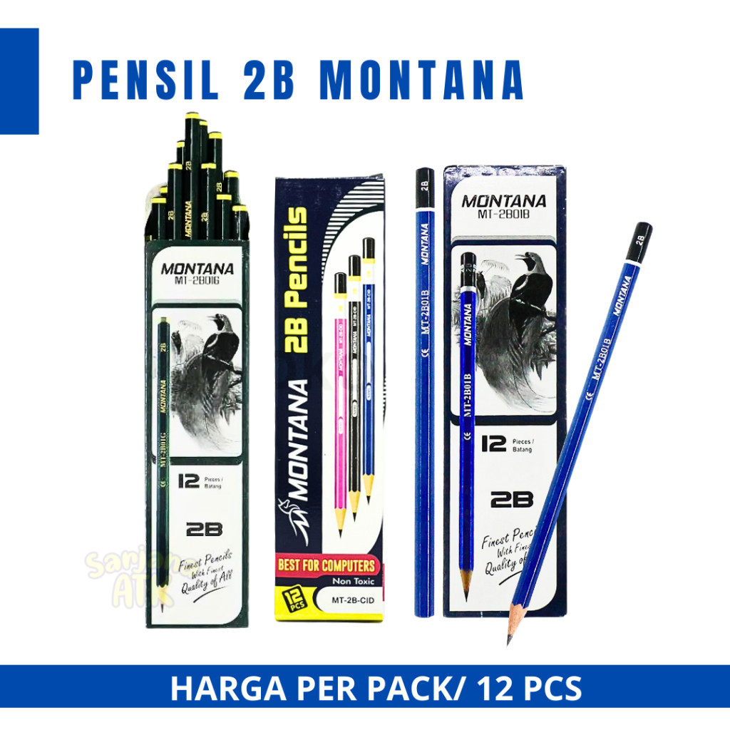 

(12pcs) Pensil 2B / Pensil Raut / Pensil Sekolah / Pensil Ujian