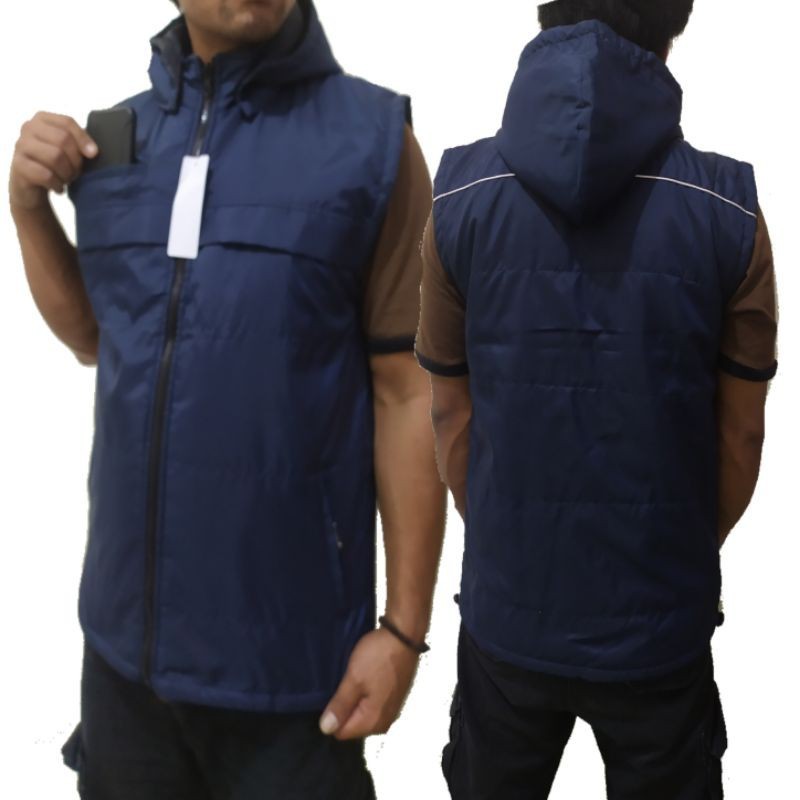 jaket rompi parasut motor modis style saku dada resleting//BAJU WANITA MODEL BARU / MURAH PROMO