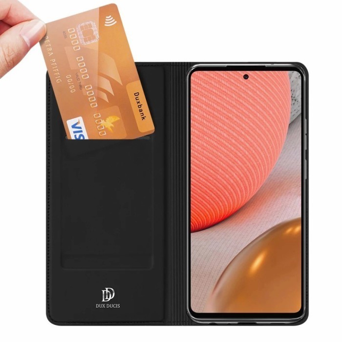 New[Promo] Case Samsung Galaxy A72 A52 A32 4G Skin Pro Dux Ducis Flip Case Ori - Black, SAM A52