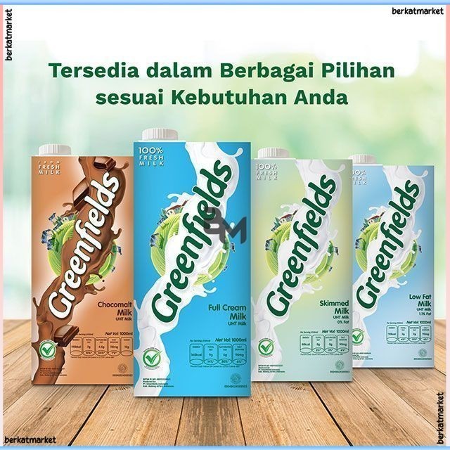 

Greenfields Greenfield Grendfil Susu Uht Cair Segar Fresh Milk Freshmilk Milky Full Cream Bubuk Low Fat Pasteurisasi Plain Coklat Putih Kotak Repack Curah 1 Liter 1L 1LT 1KG 1000ML 250ML 500ML 500GR Kg Kiloan Literan Dus Karton Kartonan Grosir Promo Murah