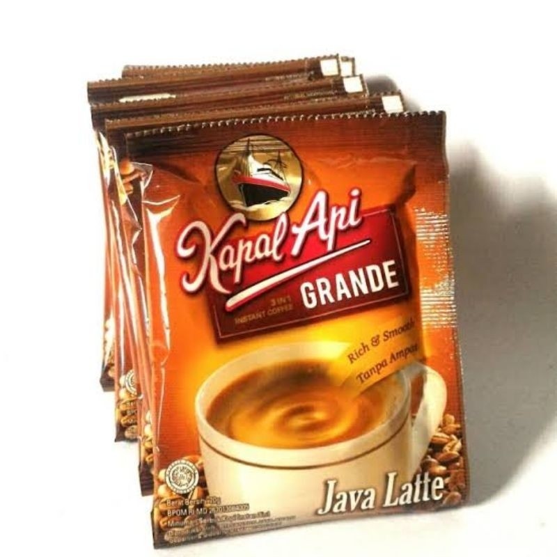 

Kopi Kapal Api Grande Java Latte 10 Sachet ~ Menoz Stores