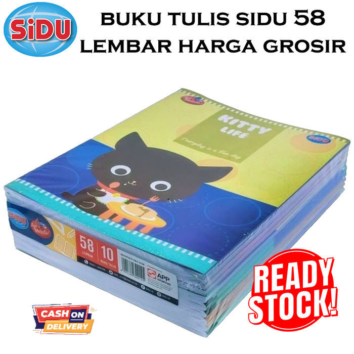 

✨LARIS✨ -Buku Tulis SiDu 58 Lembar Murah Grosir