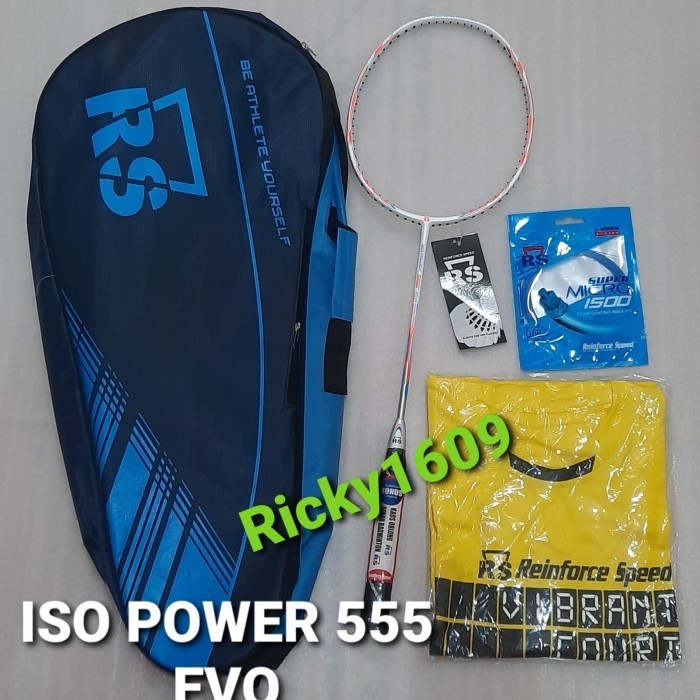 RAKET BADMINTON RS  ISO POWER 555 EVO  ISO POWER 666 EVO  iso pwr 555