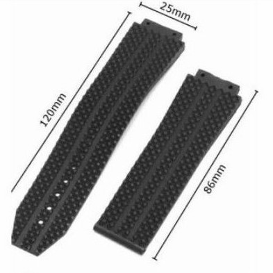 [TERMURAH] Strap Tali Jam Hublot Big Bang Geneve Rubber Strap Hublot Geneve hitam