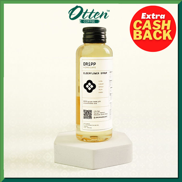 

DRiPP Homecafe - Syrup Elderflower 100 ML - Sirup Minuman Rasa Elderflower