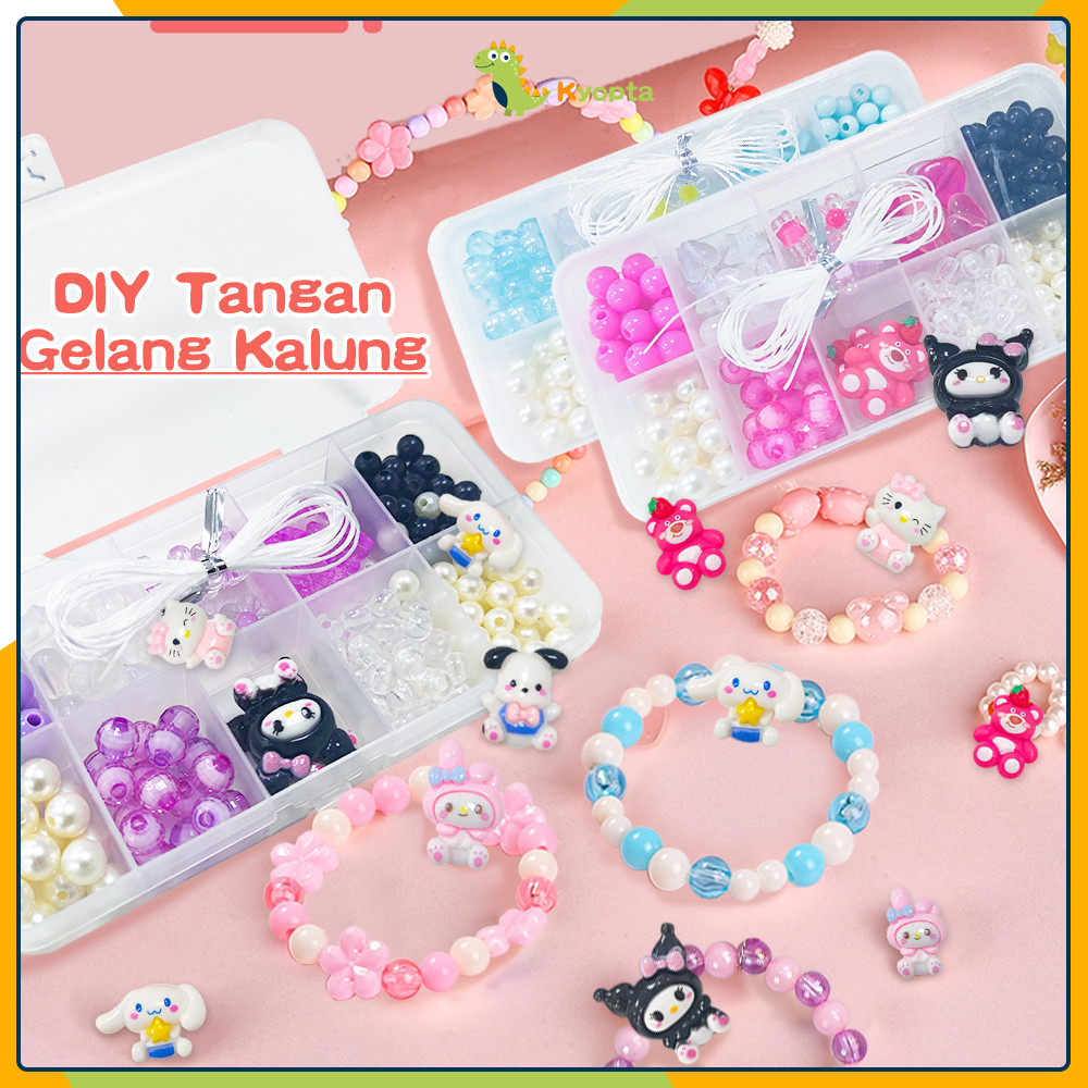 Kyopta Diy Manik Gelang Karakter Lucu Membuat Kalung Dan Gelang Manik Set Manik