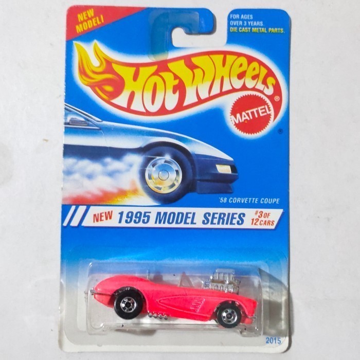 Hotwheels 58 Corvette Coupe pink ban BW 1995 rare