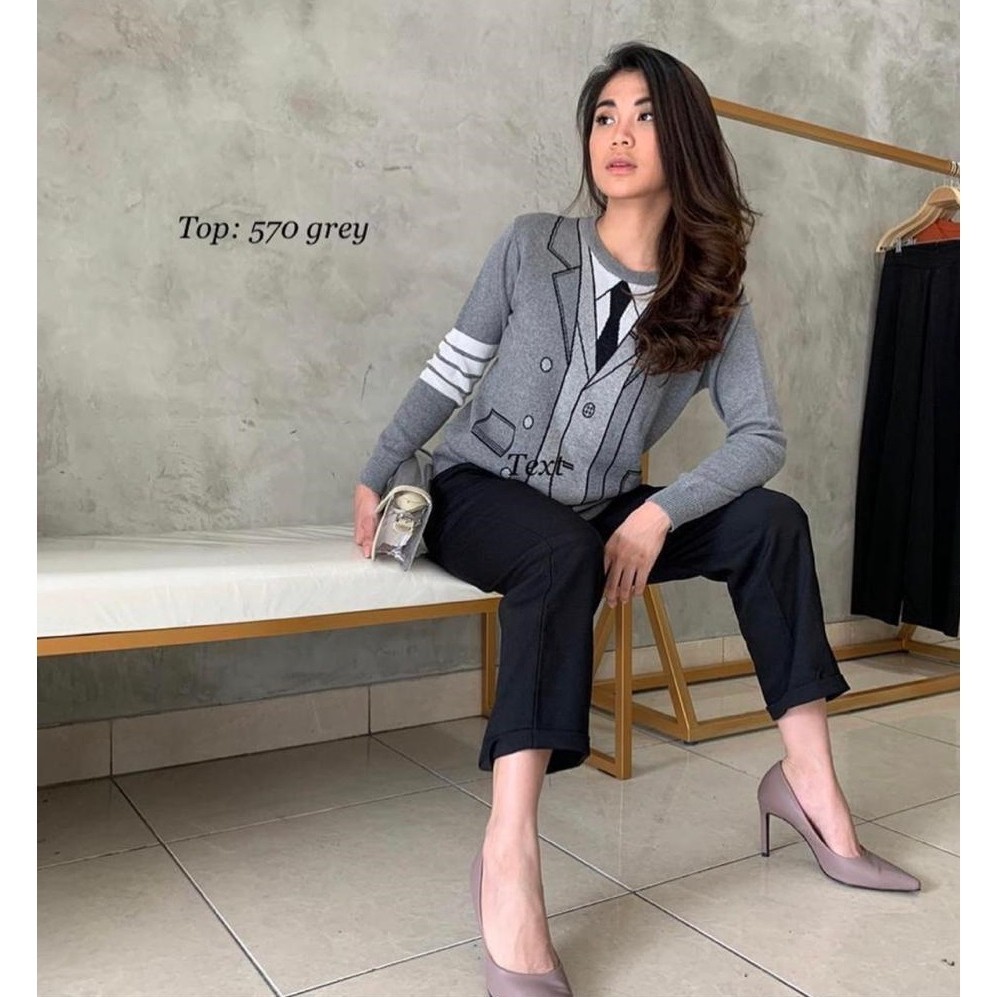 Atasan Wanita Rajut Komputer Premium Tebal & Lembut Rajut Import GLENCA