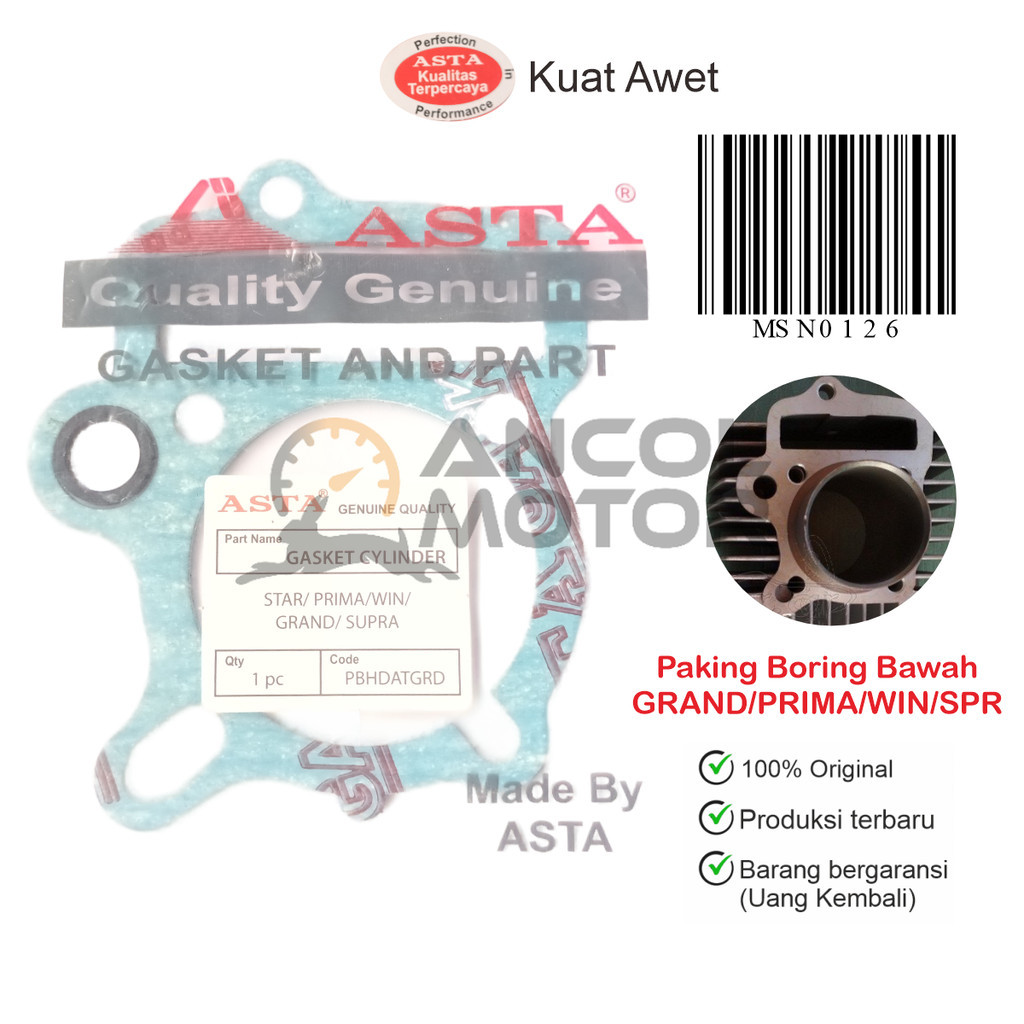 Paking Boring Blok Bawah Astrea Grand Prima Star Supra Kualitas Bagus