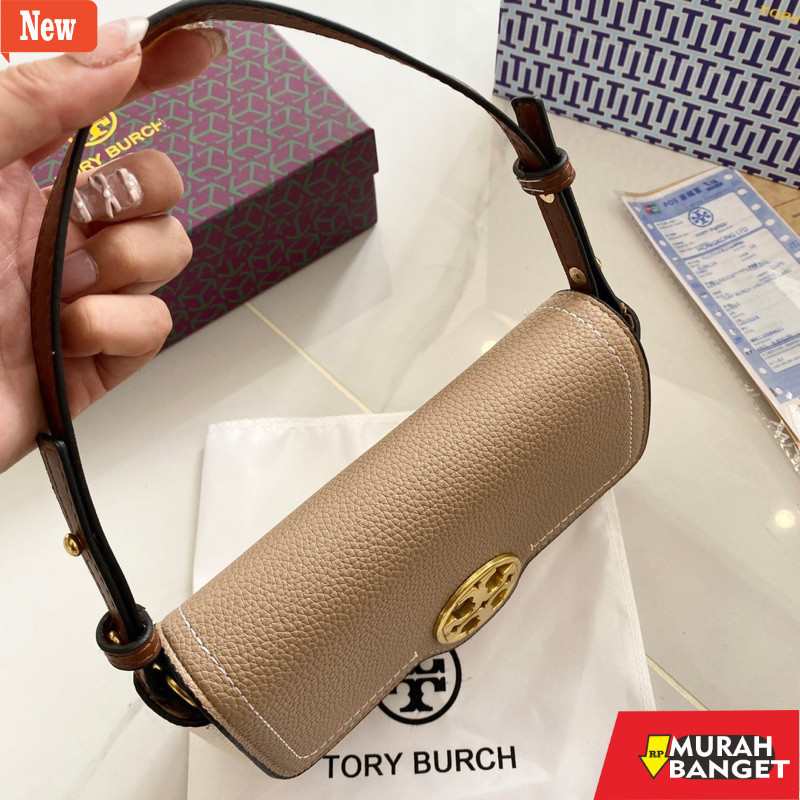 tas selempang wanita shopee haul [FULLSET COD] To Ry Bur Ch Felix Flap Bag Leather / Tas To Ry Bur C