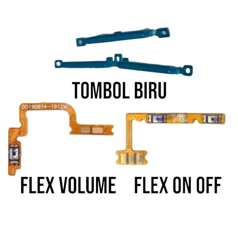 TOMBOL + FLEX VOLUME + FLEX ON OFF REALME 5i SET