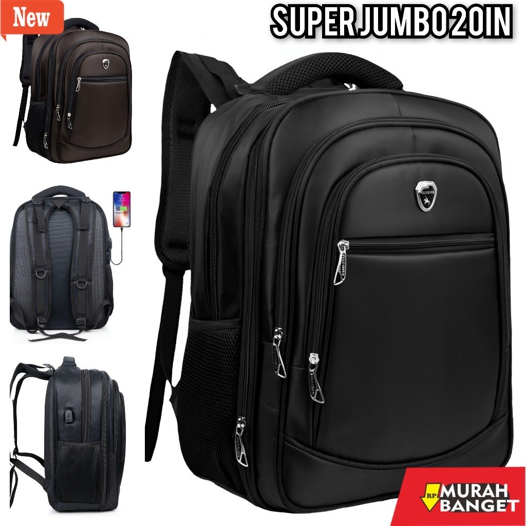 tas ransel wanita shopee Polo GIVES 20 in In Tas Ransel Kerja Tas sekolah Kunci Usb Port POLO Import