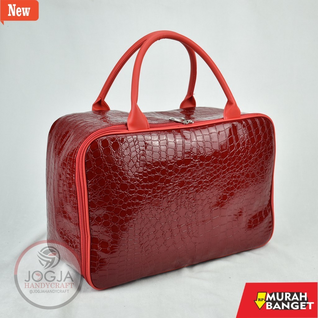 tas jinjing wanita Travel Bag Tas Tenteng Tempat Baju Besar Motif Premium