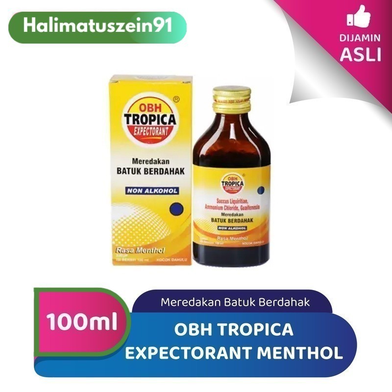 OBH Tropica Expectorant Menthol Meredakan Batuk Berdahak (100 ml)