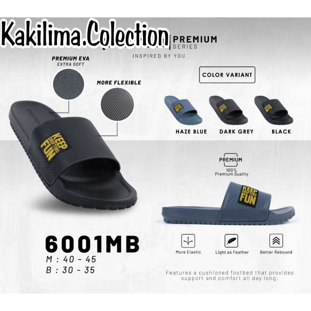 Sandal slip on pria sendal selop karet fashion porto x