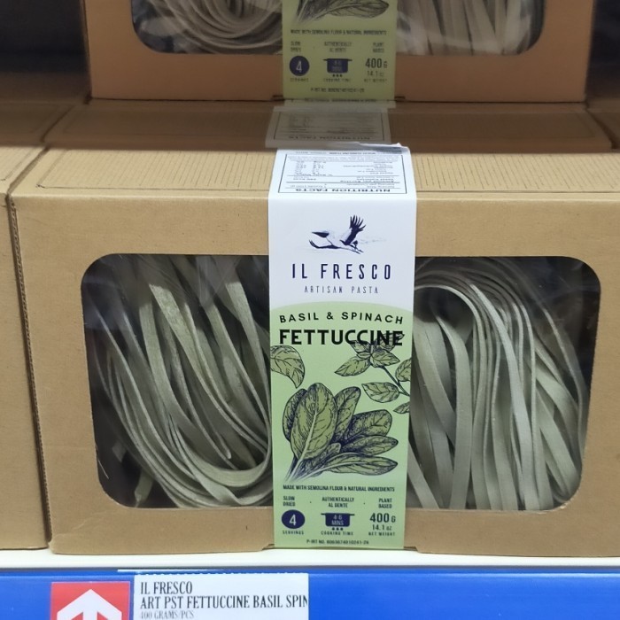 

il fresco artisan pasta basil spinach fettucinne 400gr