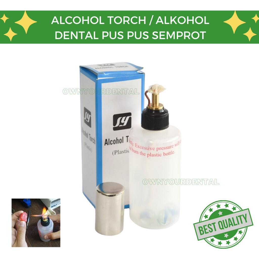 Alcohol Torch Plastik / Alkohol Lampu Bunsen / Dental Pus - Pus Semprot