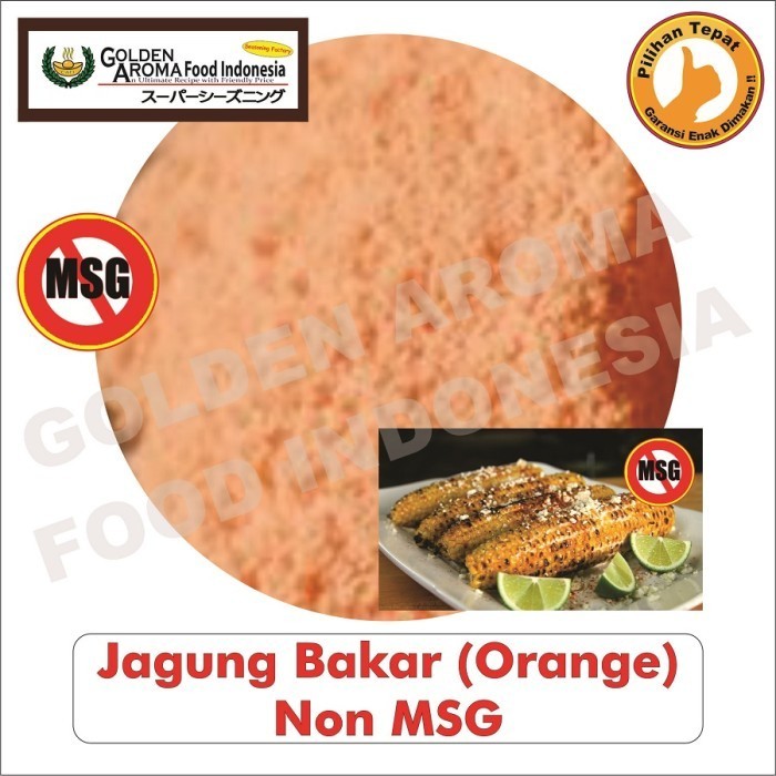 

Bubuk Tabur Rasa Jagung Bakar Orange NON MSG 1kg Bumbu masak Serbaguna Murah Halal Roasted Corn 1 kg