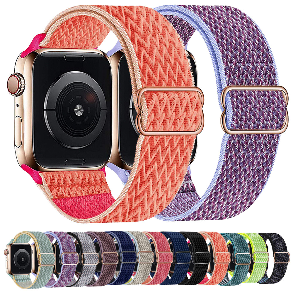 Nylon strap for iwat   series 9 8 7 6 5 SE 49 45 41mm 38 44mm Loop correa For Iwo 13 Pro W46 W26 + D