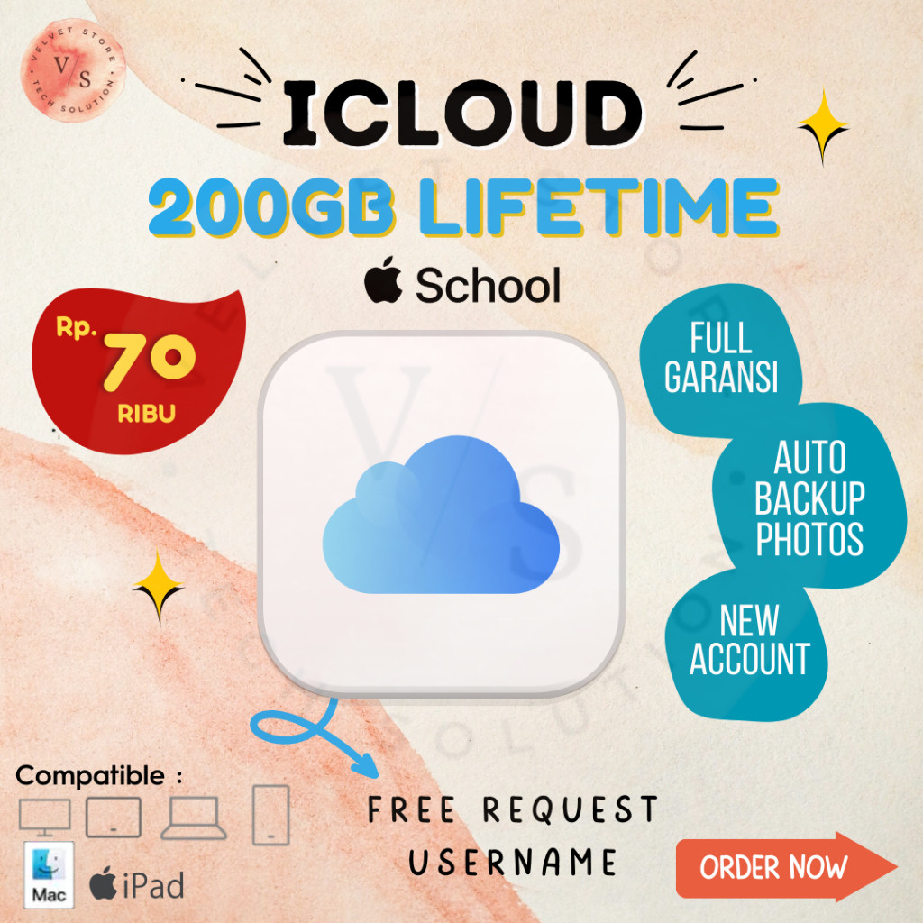 ICLOUD SCHOOL 200GB LIFETIME DURATION