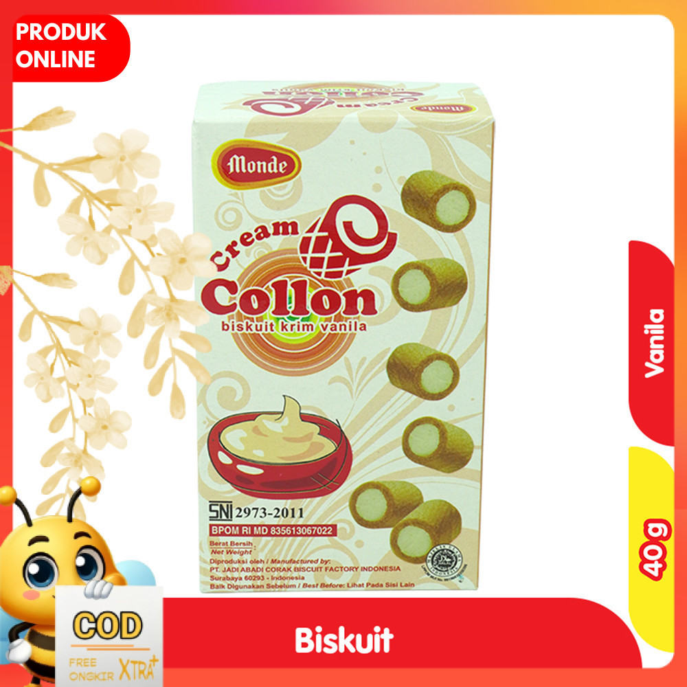 

Monde Collon Biskuit Krim Vanila 40 g