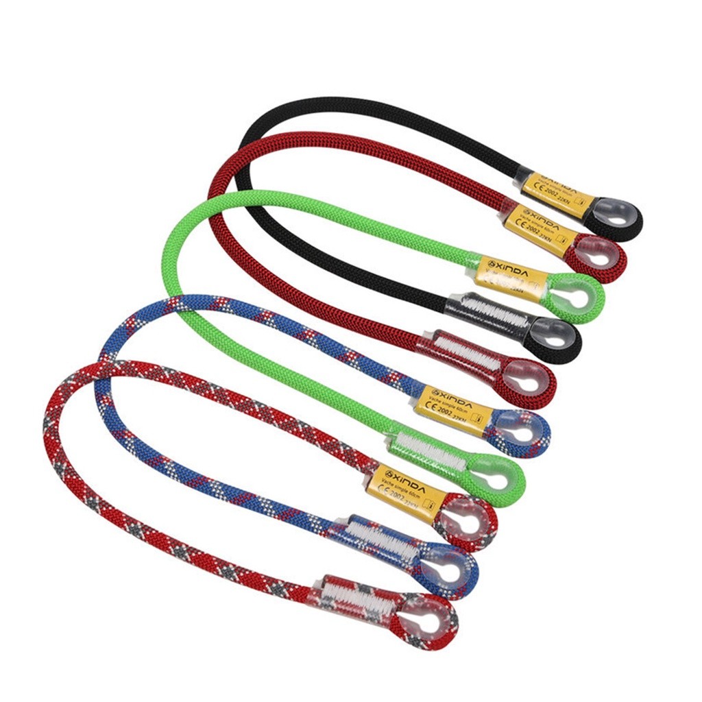 Nylon Climbing Rope 120cm 120 cm Oxtail Pulling Safety Mountaineering webbing single lanyard cowstai