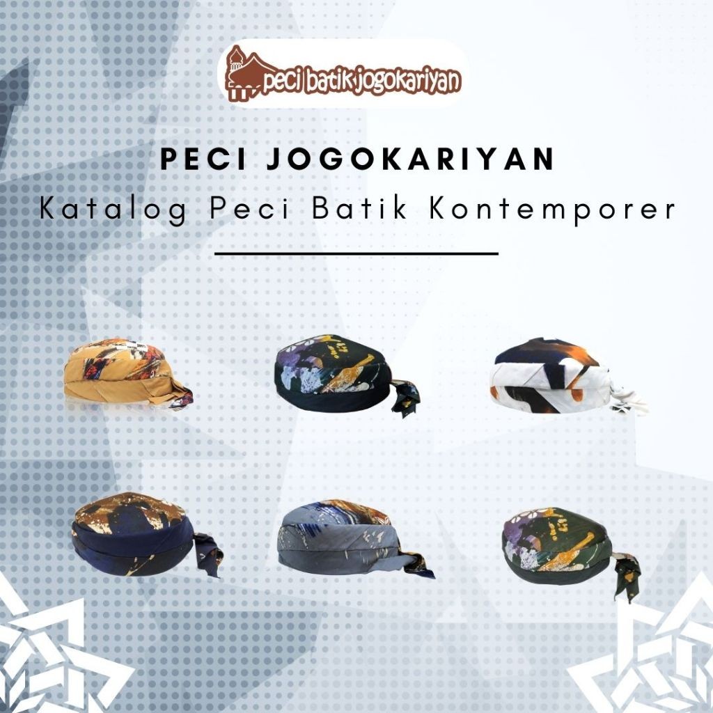 Peci Batik Jogokariyan Motif Batik Kontemporer Original