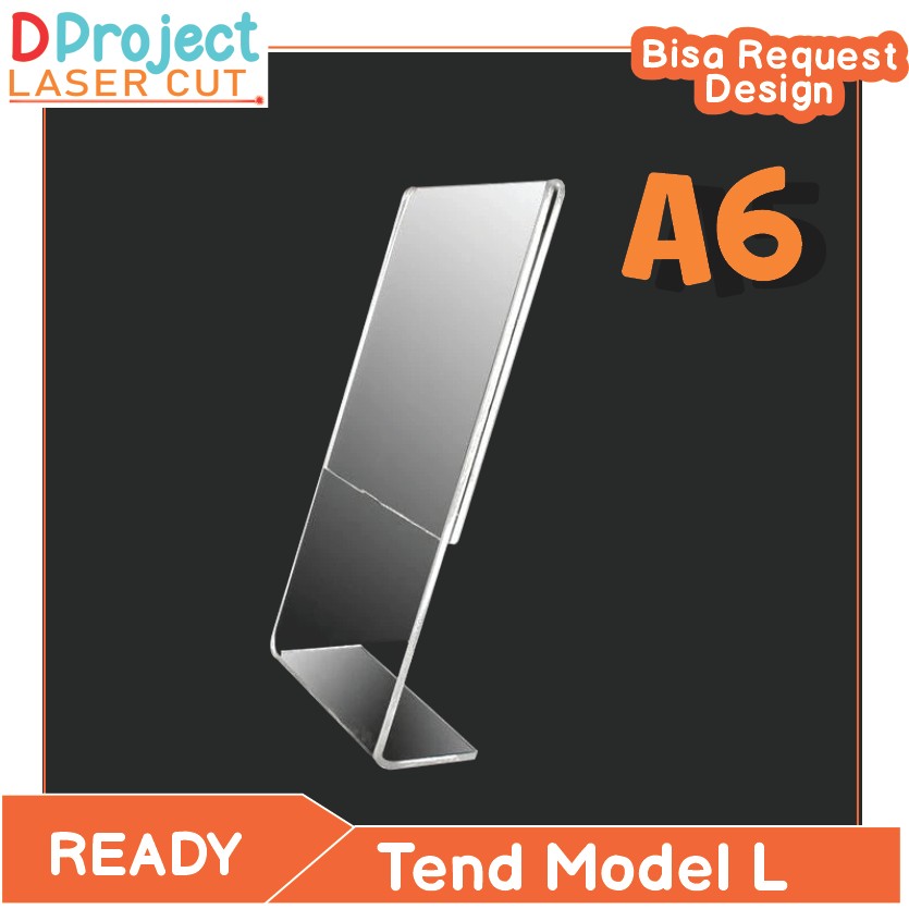 

Tempat Brosur A6 2mm / Akrilik Tent Card Portrait / Acrylic Qris Barcode - Tipe L