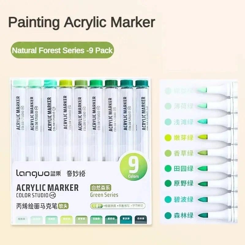 

9/108 Colors Acrylic Paint Art Marker Pen DIY Painting Drawing for Card Ceramic Stone Mug Glass Fabric Clothes Art Supplies
