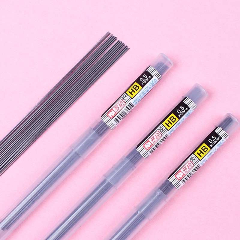 

20pcs Pensil HB Isi Ulang 0.7mm / 0.5mm Untuk Menggambar Sketsa