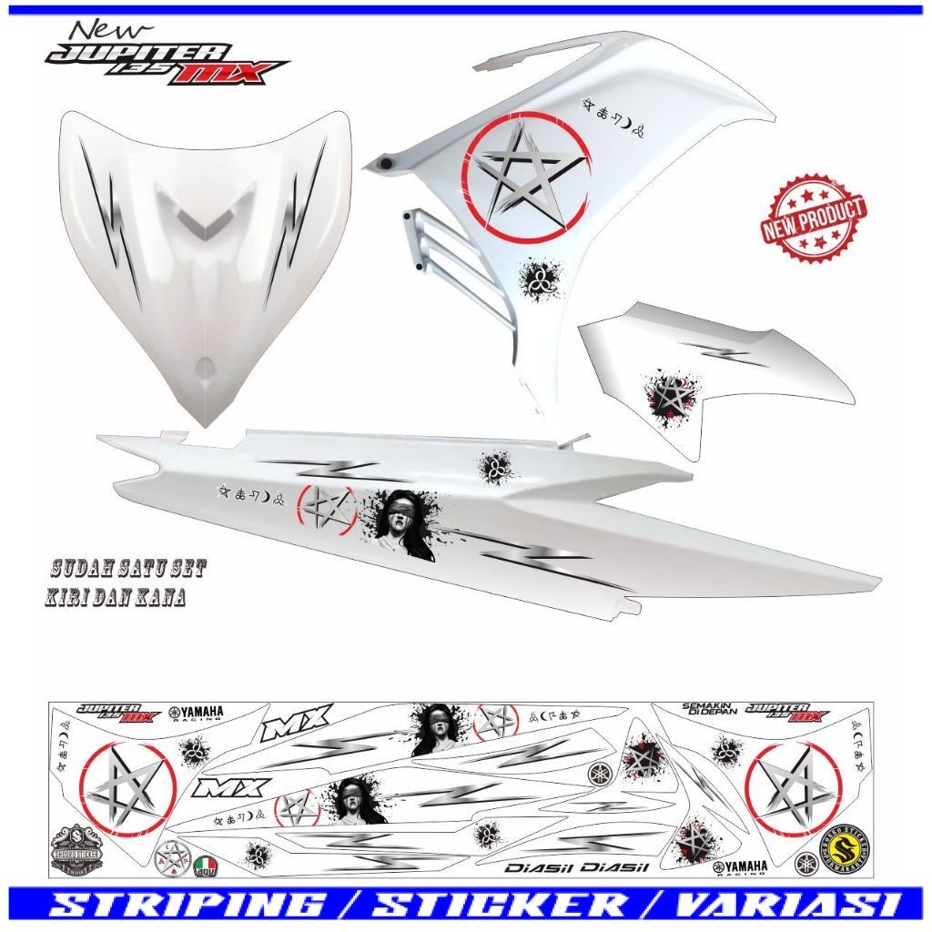 COD / STRIPING VARIASI JUPITER MX NEW 135 VARIASI LIS