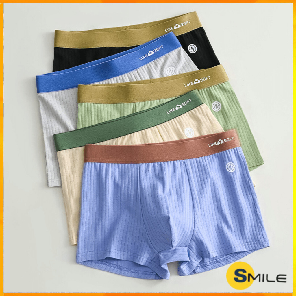Smile  Celana Dalam Boxer Pria Like Soft Cotton AntiBacteria Men Underwear CD 2156