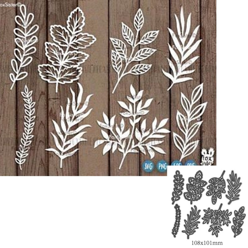 

Metal Cutting Dies Cut Mold leaf Decoration Scrapbook Paper Craft Knife Mould Blade Punch Stencils