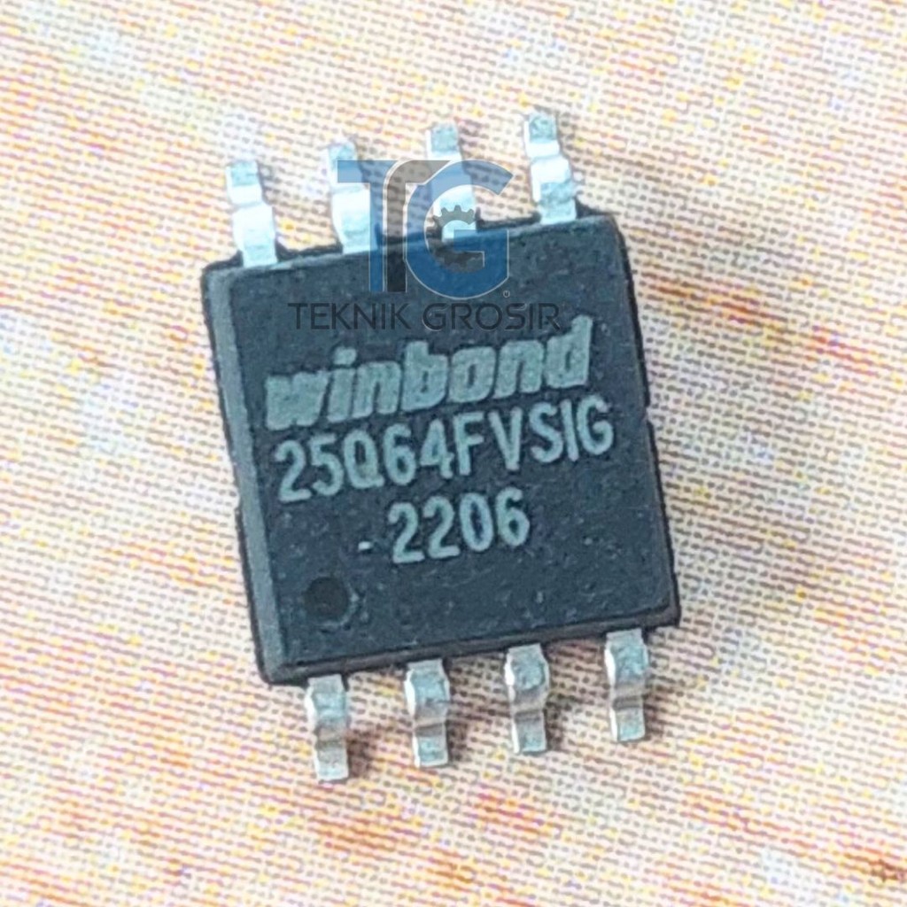 IC W25Q64 8MB SPI Flash Memory SOIC-8 untuk Projek Elektronik