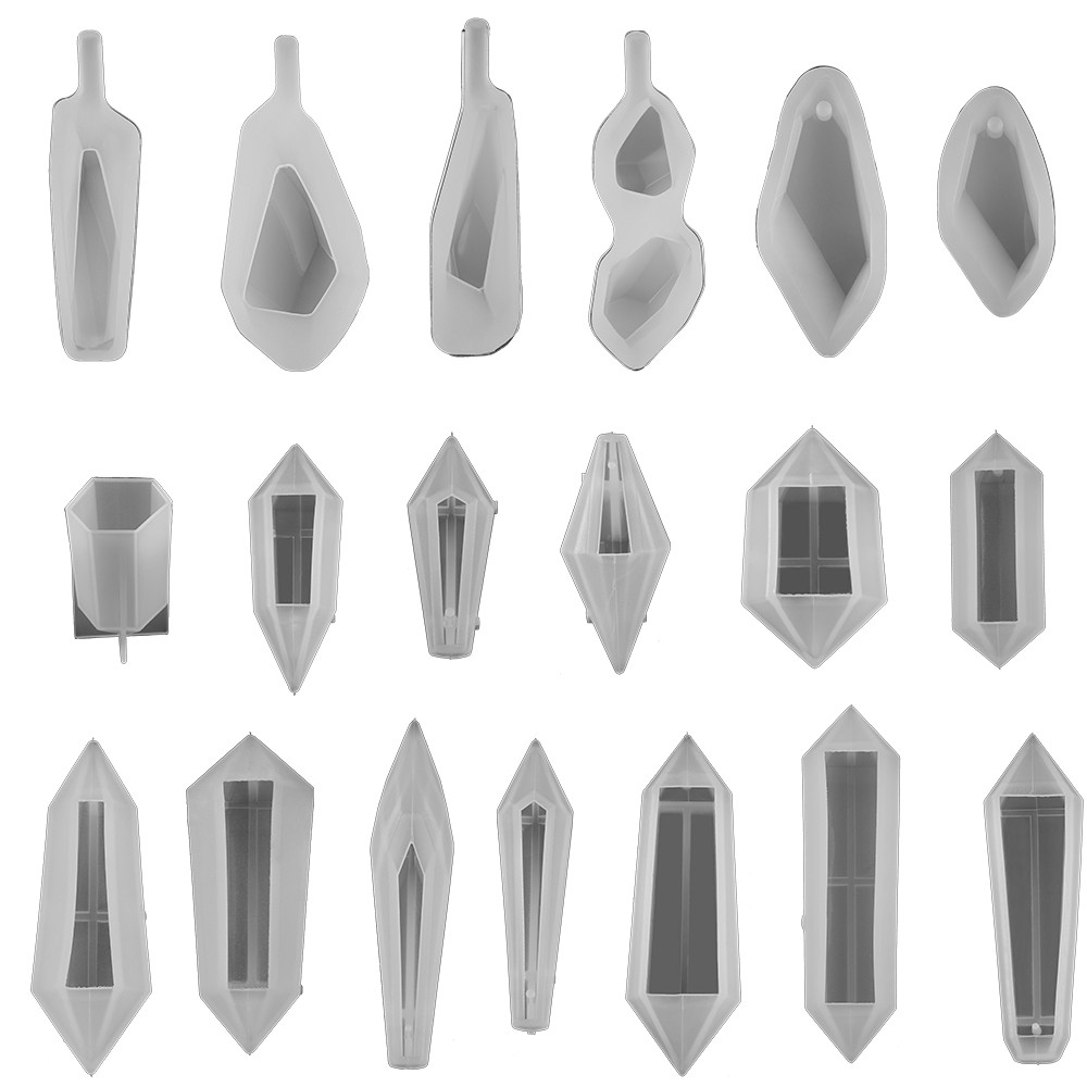 

1pcs Crystal Stone Gem Silicone Molds Earrings Necklace Pendant Epoxy Resin Mould For Diy Jewelry Making Findings Tools Supplies