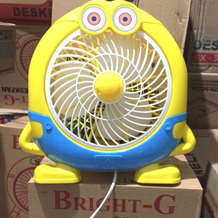 Kipas Karakter Minion/Kipas Angin Meja/Kipas Angin Anak