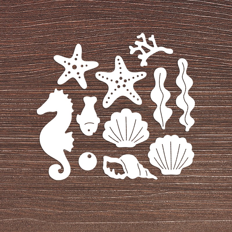 

Sea Creatures Seahorse Metal Cutting Dies For DIY Scrapbook Cutting Die Paper Cards Embossed Decorative Craft Die Cut New