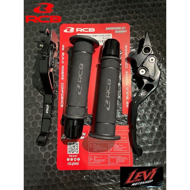 Handgrip RCB Original HG55 + Jalu Stang CNC + Handle Rem Stelan CNC Handgrip Motor Nmax Aerox